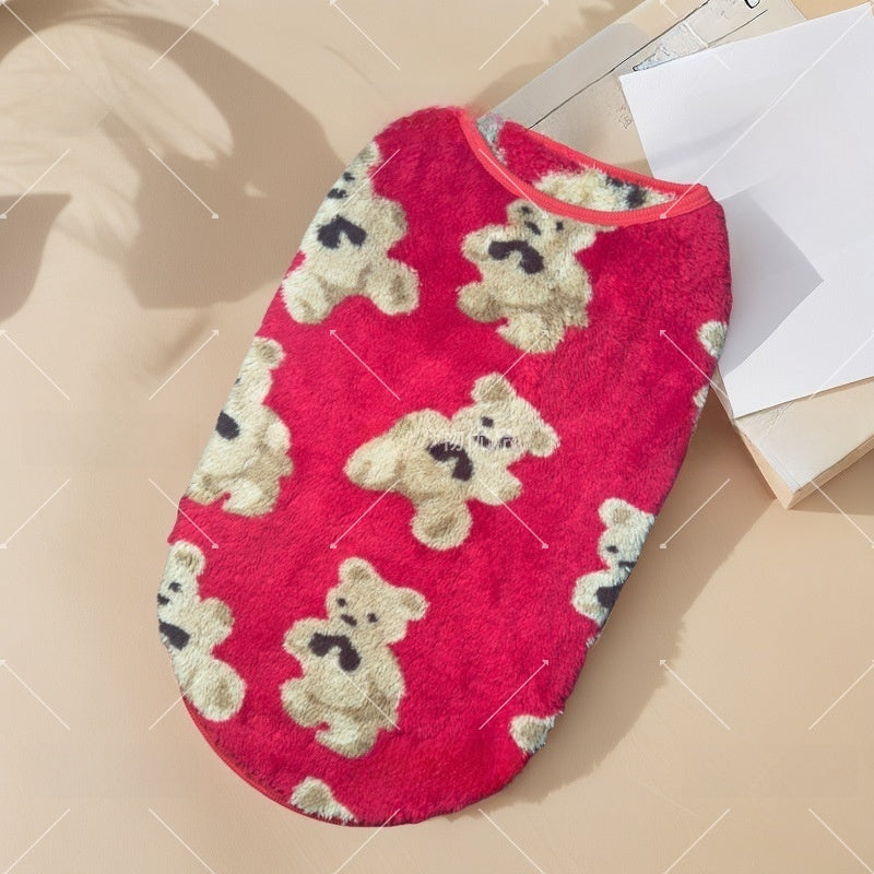 Fleece lined bear dog vest, available in 4 colours, image 16