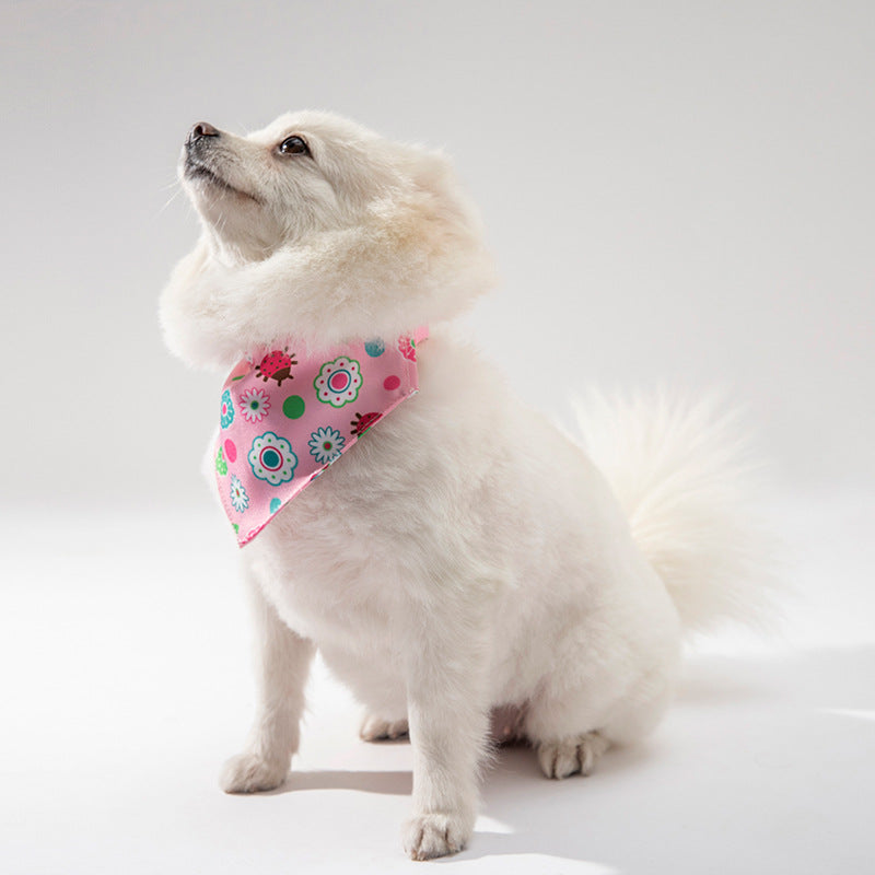 Printed dog bandana scarf, available in 6 colours, sizes Small to Large, image 3
