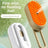 USB Rechargeable Spray Grooming Comb with Silicone Massage Bristles