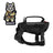 Black escape resistant cat harness with elastic lead, view 11