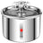 2L Stainless Steel Automatic Pet Water Dispenser with Quiet Pump and Visible Window