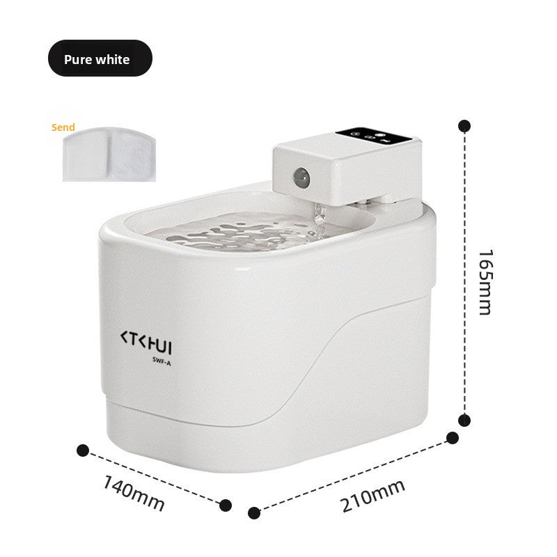 Automatic Smart Sensor Pet Water Fountain with Silent Pump and Multi-Stage Filter