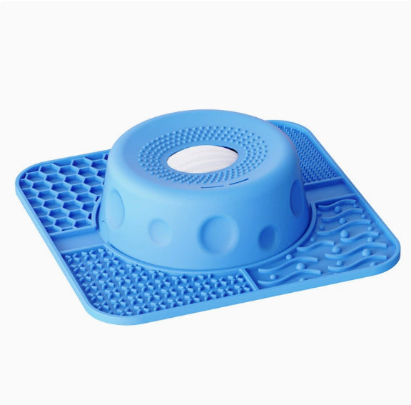 Silicone Slow Feeder Dog Bowl and Licking Mat
