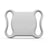 Bluetooth pet tracker tag with silicone collar in white