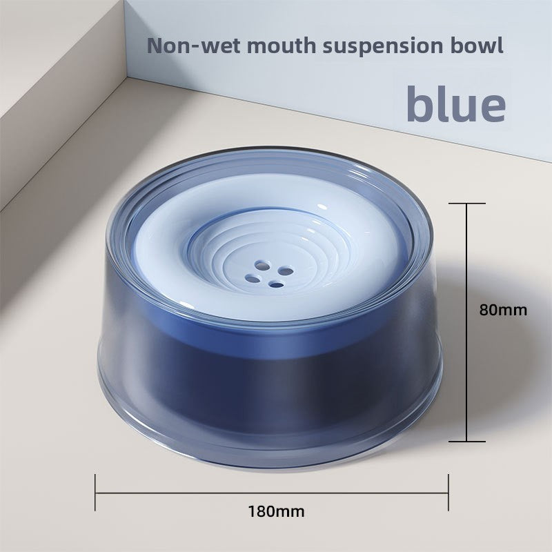 Splash-Proof Floating Dog Water Bowl with Anti-Spill Structure for Small to Medium Dogs