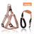 Adjustable vest harness for dogs shown in Style 2 pastel colours