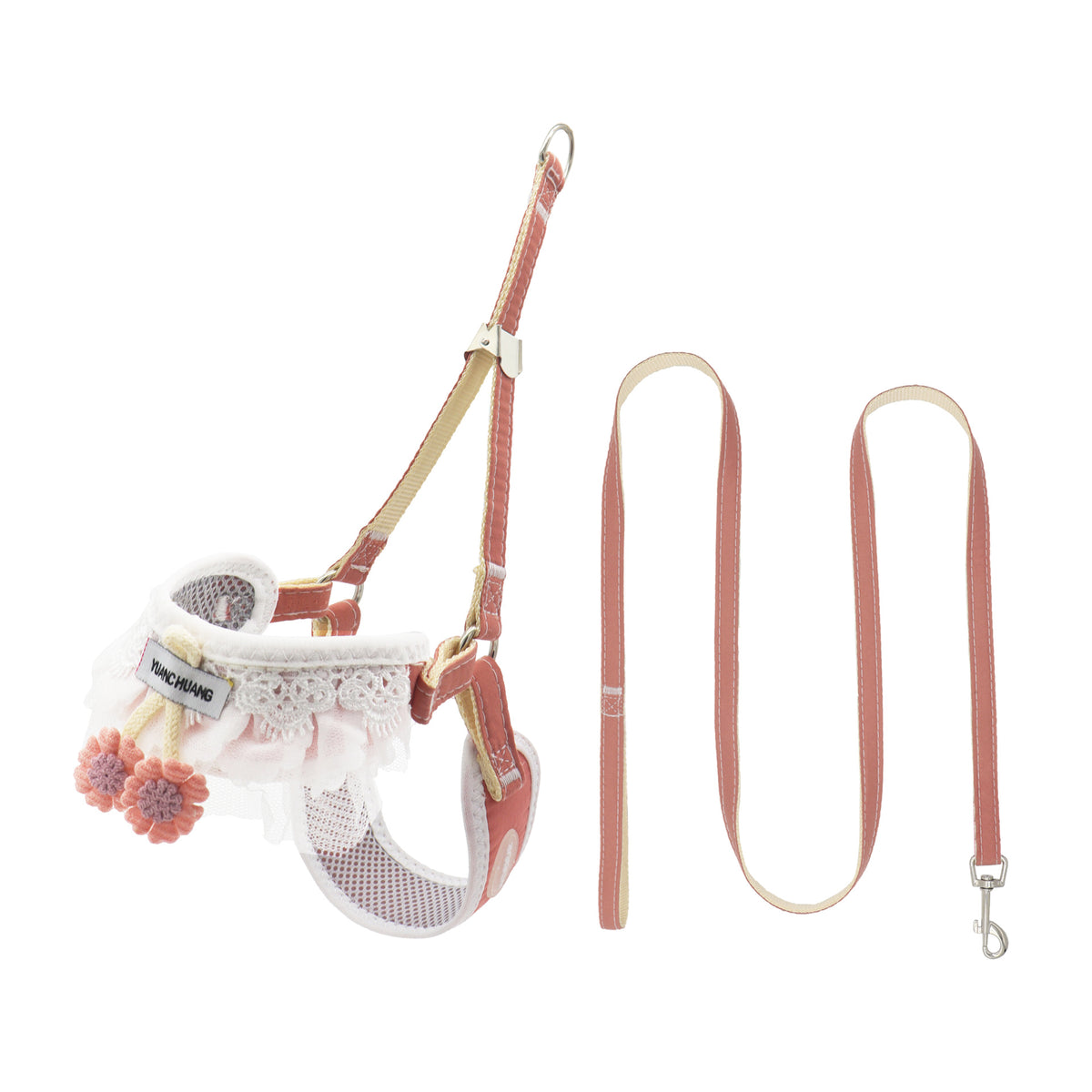 Small dog leads in sunflower, print and plain colour designs