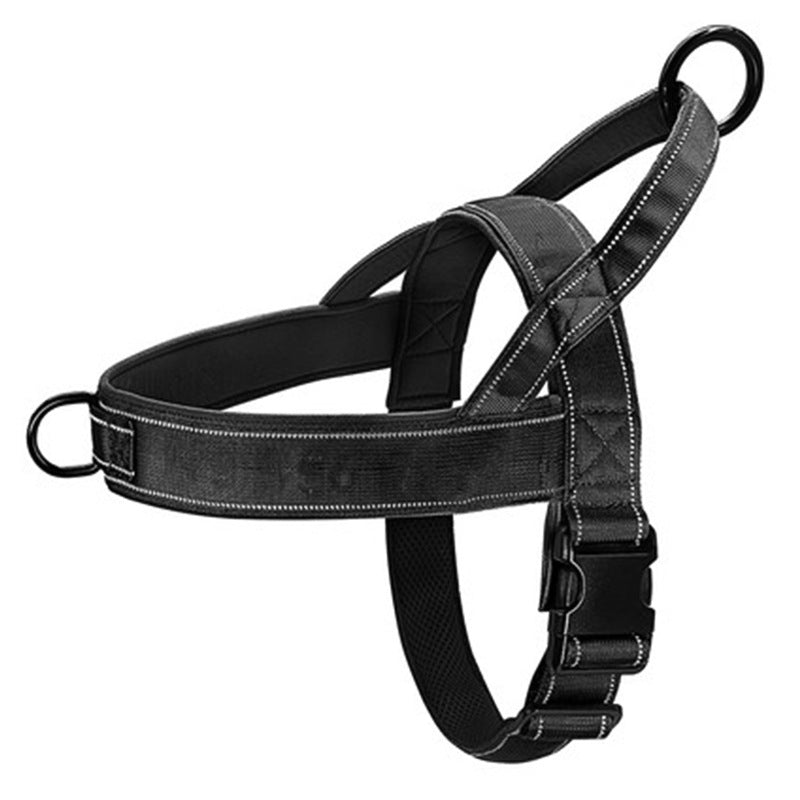 Tactical chest harness with lead for dogs, 4 sizes available