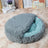 Round plush pet bed for dogs and cats, donut nest, view 12