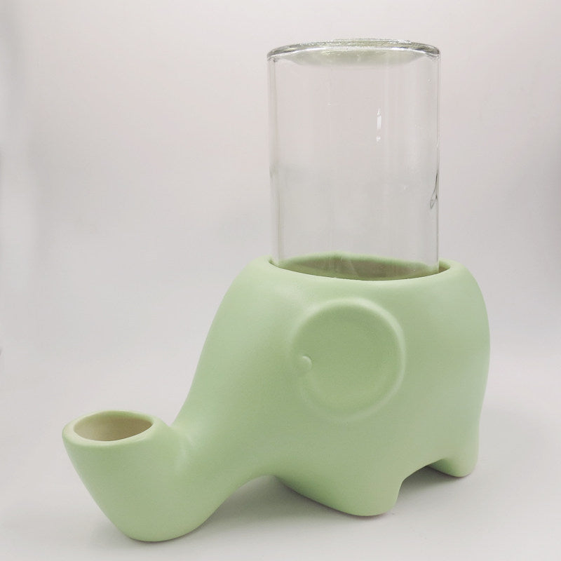 Ceramic elephant cat water dispenser, detail photo 9