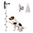 Dog potty training doorbell hanging on cotton rope, product image 1