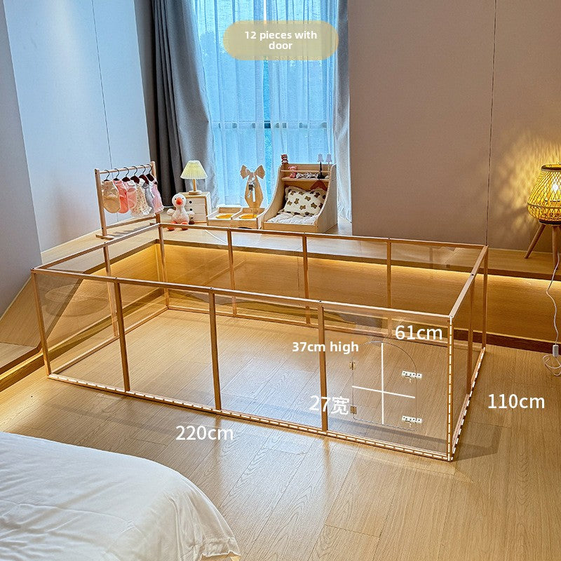 Beech wood and clear acrylic pet fence panel, photo 8 of 12