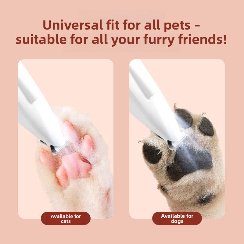 Wide Blade Paw Trimmer with LED Light, Quiet Rechargeable Shaver