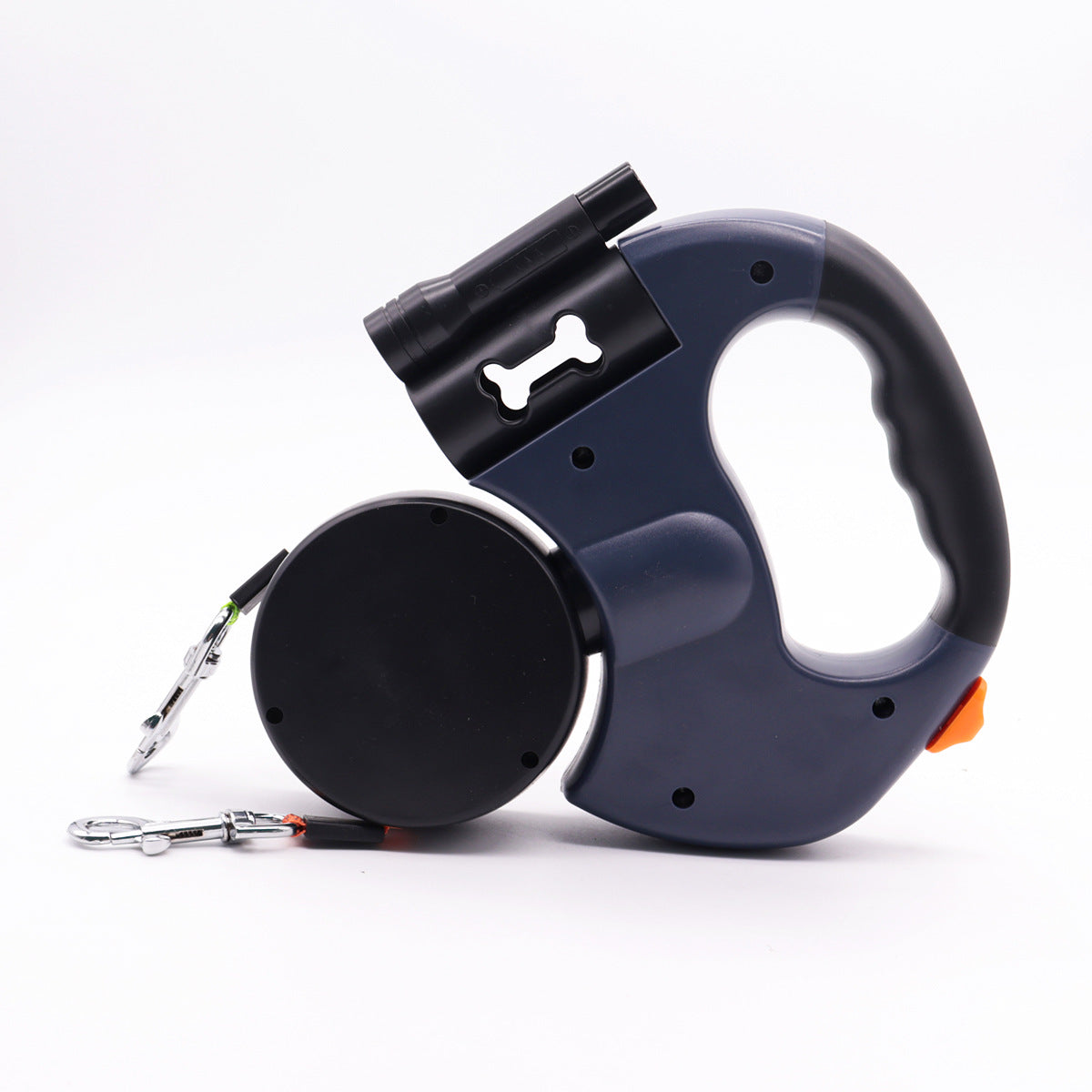 Reflective dual head retractable lead for two dogs, product image 6