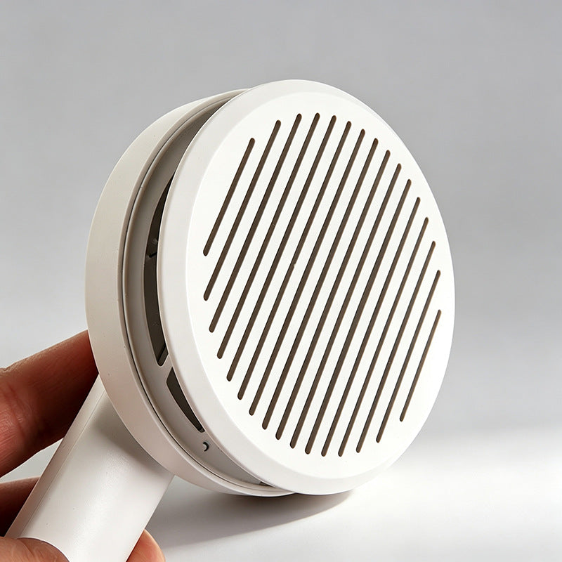 One-Click Hair Release Slicker Brush with Rounded Steel Pins