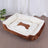 Semi-Enclosed Warm Pet Sleeping Bed with Thick Padding