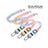 Gradient elastic dog car seat belt in 3 colour options