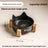 Anti-Spill Ceramic Pet Bowl with Wooden Stand and Cat Ear, Paw or Fish Bone Design