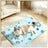 White shark print cooling gel pet mat for cats