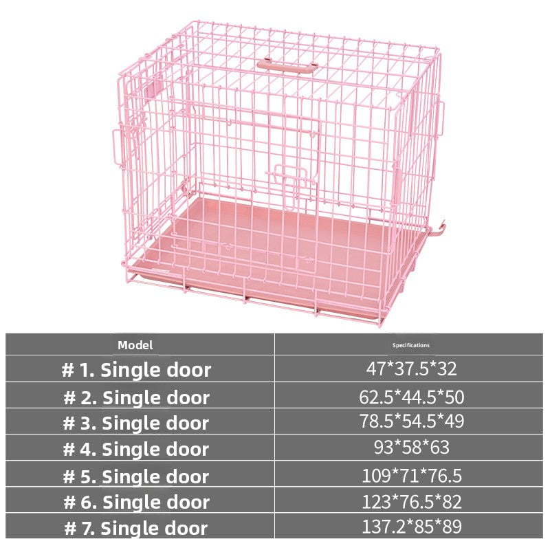 Foldable wire pet crate with removable tray, detail photo 11