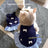 Blue bow strap summer dress for small pets for dogs and cats, image 1