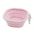 Outdoor Portable Folding Silicone Pet Bowl with Carabiner, 350ml and 650ml Sizes