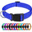 Reflective nylon dog collar, 5 sizes available from Pet Royale UK