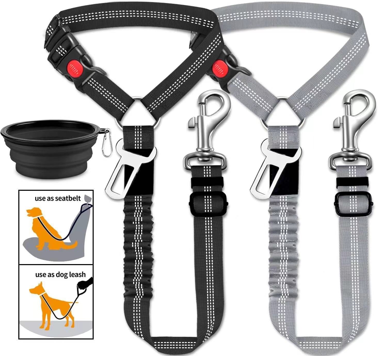 Shock-absorbing bungee lead for large dogs, available from Pet Royale UK