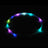 Rechargeable LED silicone dog collar in Red, side view
