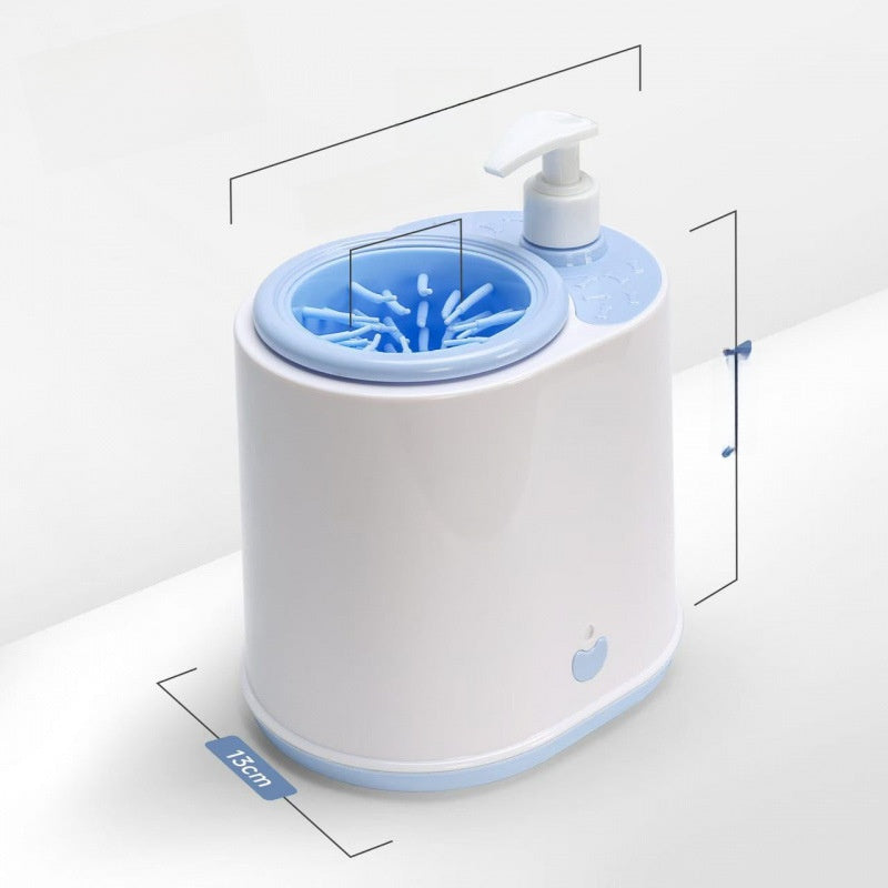 Electric Pet Paw Washer and Dryer, All-in-One Push-Button Cup