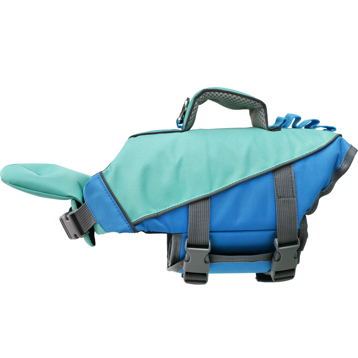 Reflective two-tone dog life jacket for swimming and boating, product image 10