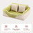 Four-season removable washable pet bed for cats in green, photo 8