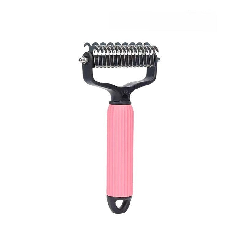 Stainless Steel Dematting Comb for Matted and Knotted Dog Fur