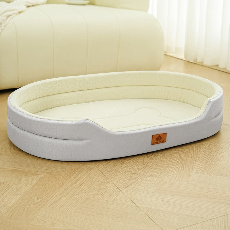 Oxford pet bed with removable fleece cover, photo 30 of 35