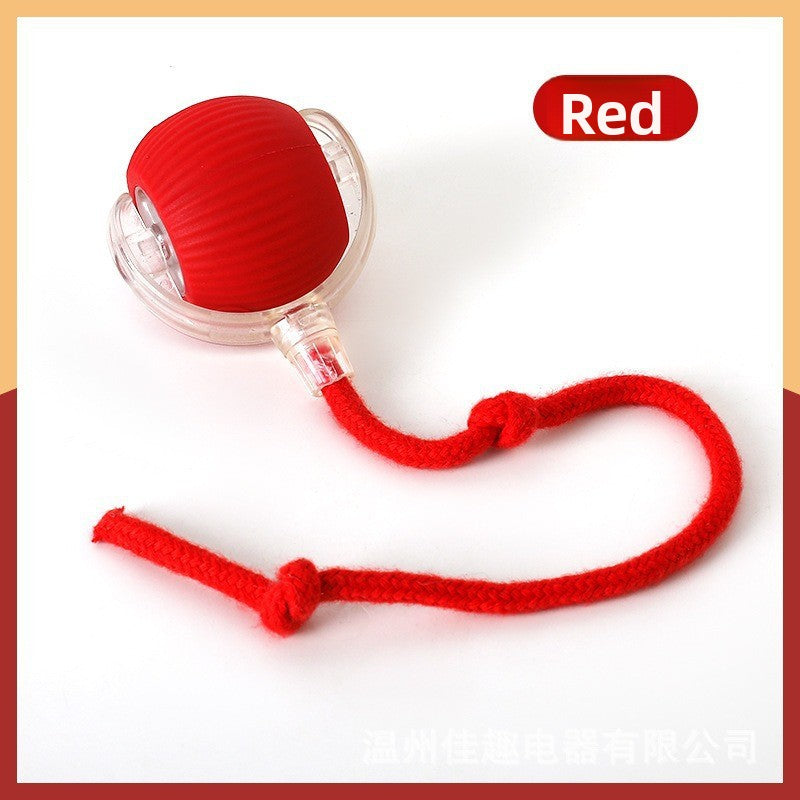 Self play cat toy ball with rope for indoor cats, view 5