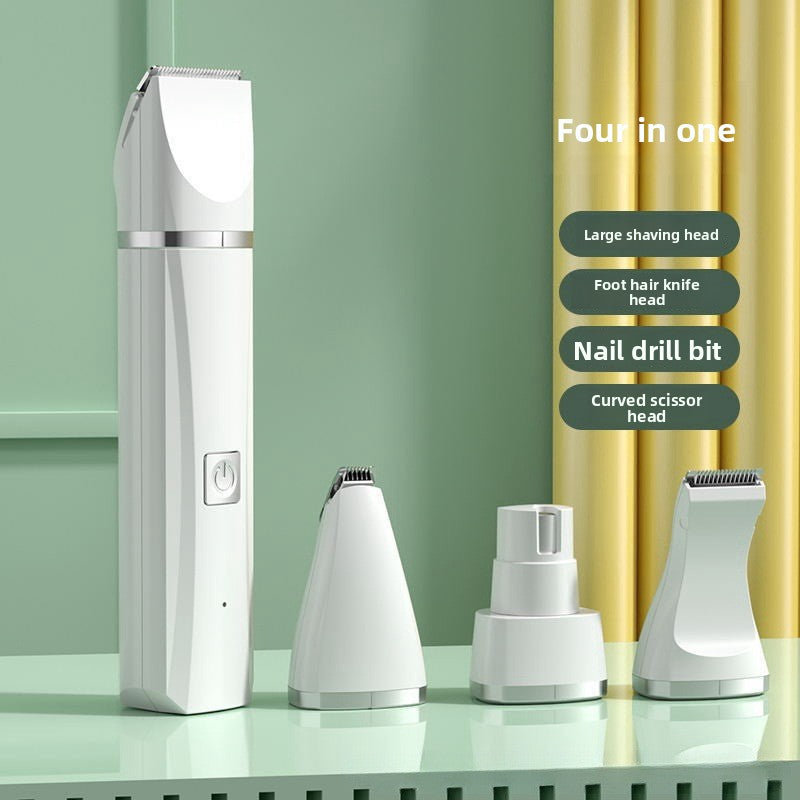 LCD Display Pet Clipper Kit with Nail Grinder, Silent Shaver
