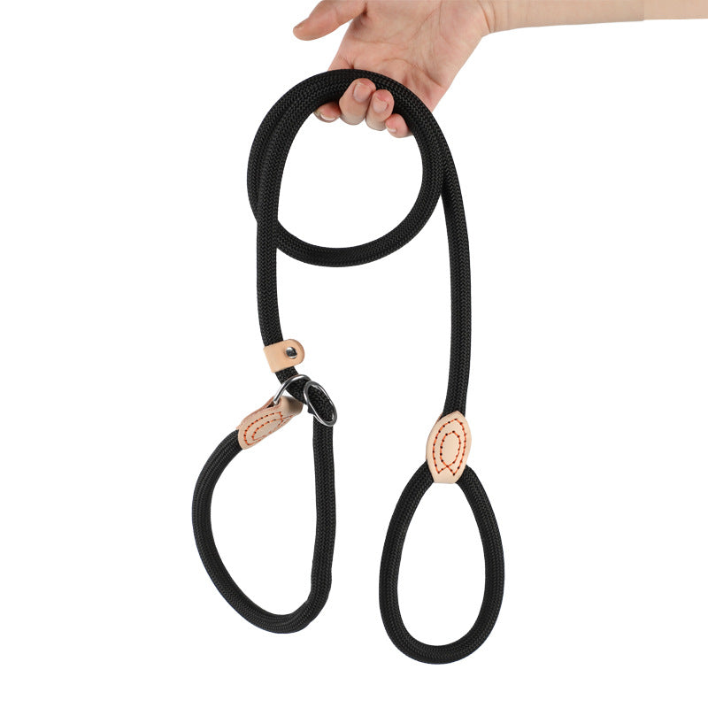 Heavy-duty braided slip dog lead in 7 colour options