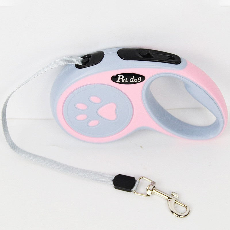 One-button retractable dog lead, close-up detail view from Pet Royale UK