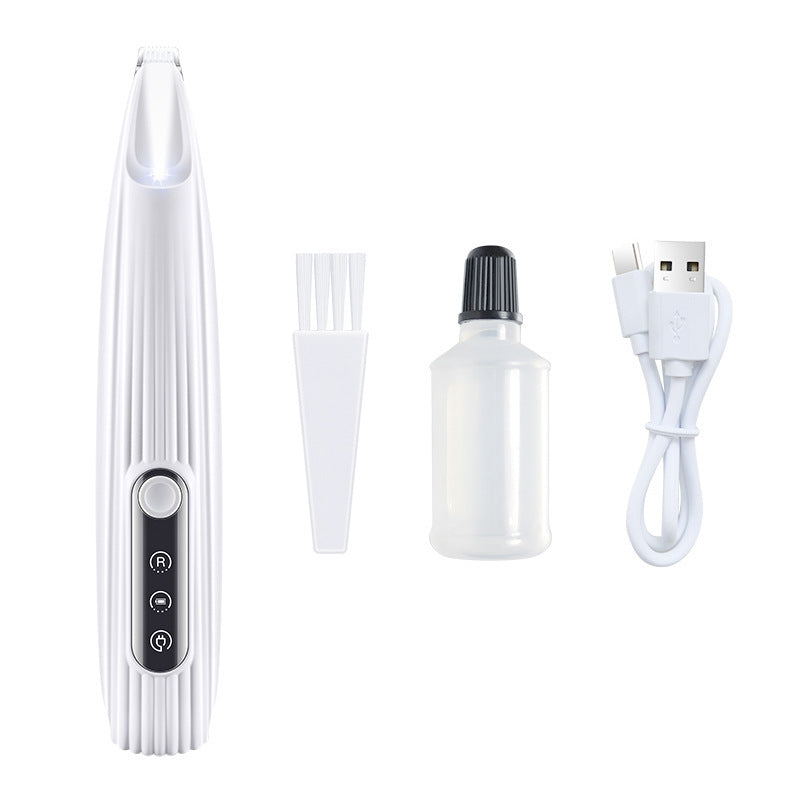 Electric Pet Hair Clipper with LED Light for Paws, Dogs and Cats