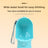 Portable pet drinking and feeding bottle in Pink 320ml, close-up detail