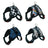 Saddle style padded dog harness in Check Saddle, showing size and shape