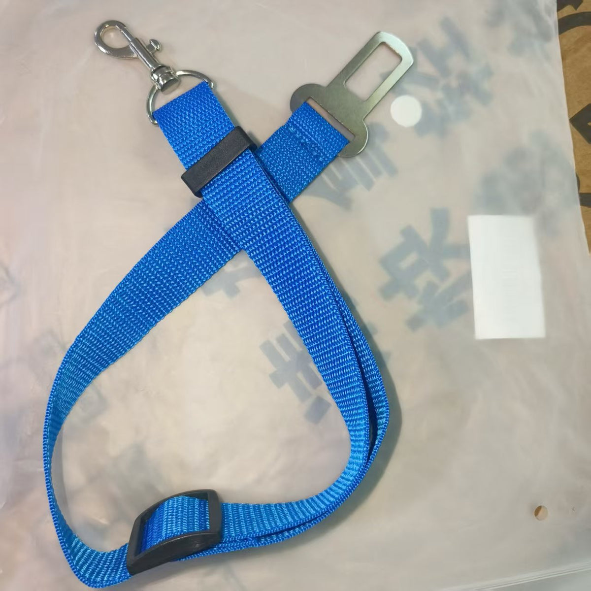 Adjustable dog seat belt leads in thirteen colours