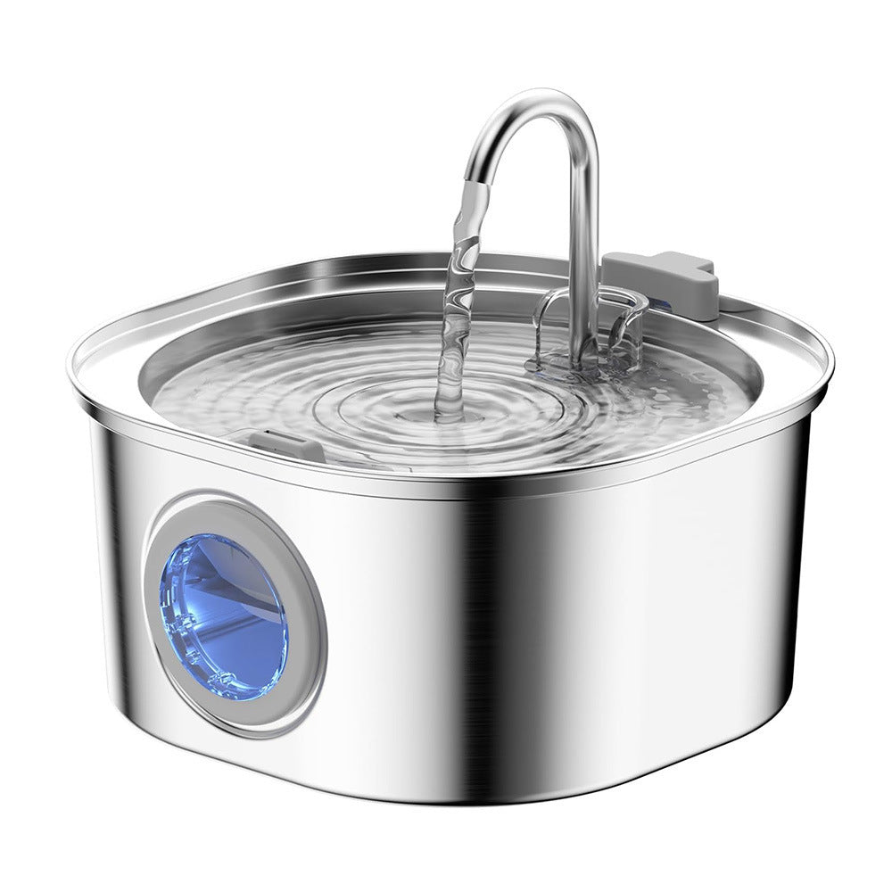 Stainless Steel Pet Water Fountain with Filter