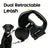 Dual retractable lead for two dogs in 4 colour options