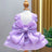 Lace pet wedding dress for small dogs and cats in Purple, size Small