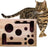 Solid wood cat maze puzzle toy with balls, product detail photo