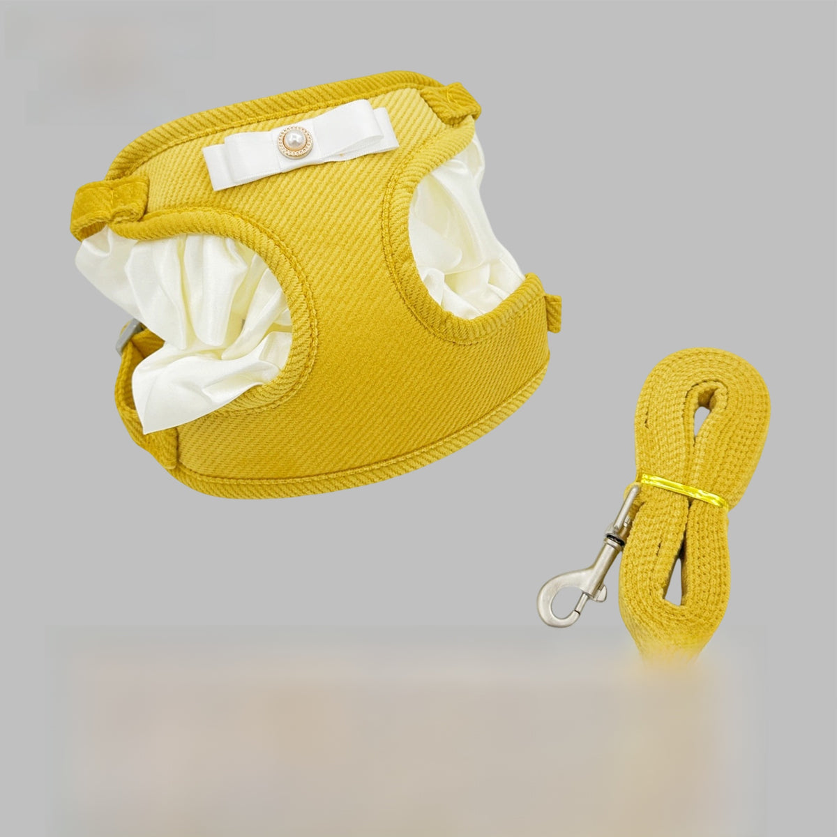 Soft vest harness and lead set, available from Pet Royale UK