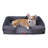 Plaid pet bed mat with pillow, detail photo 4