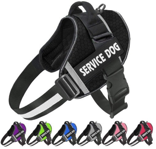 Reflective breathable nylon dog vest harness, product image 12