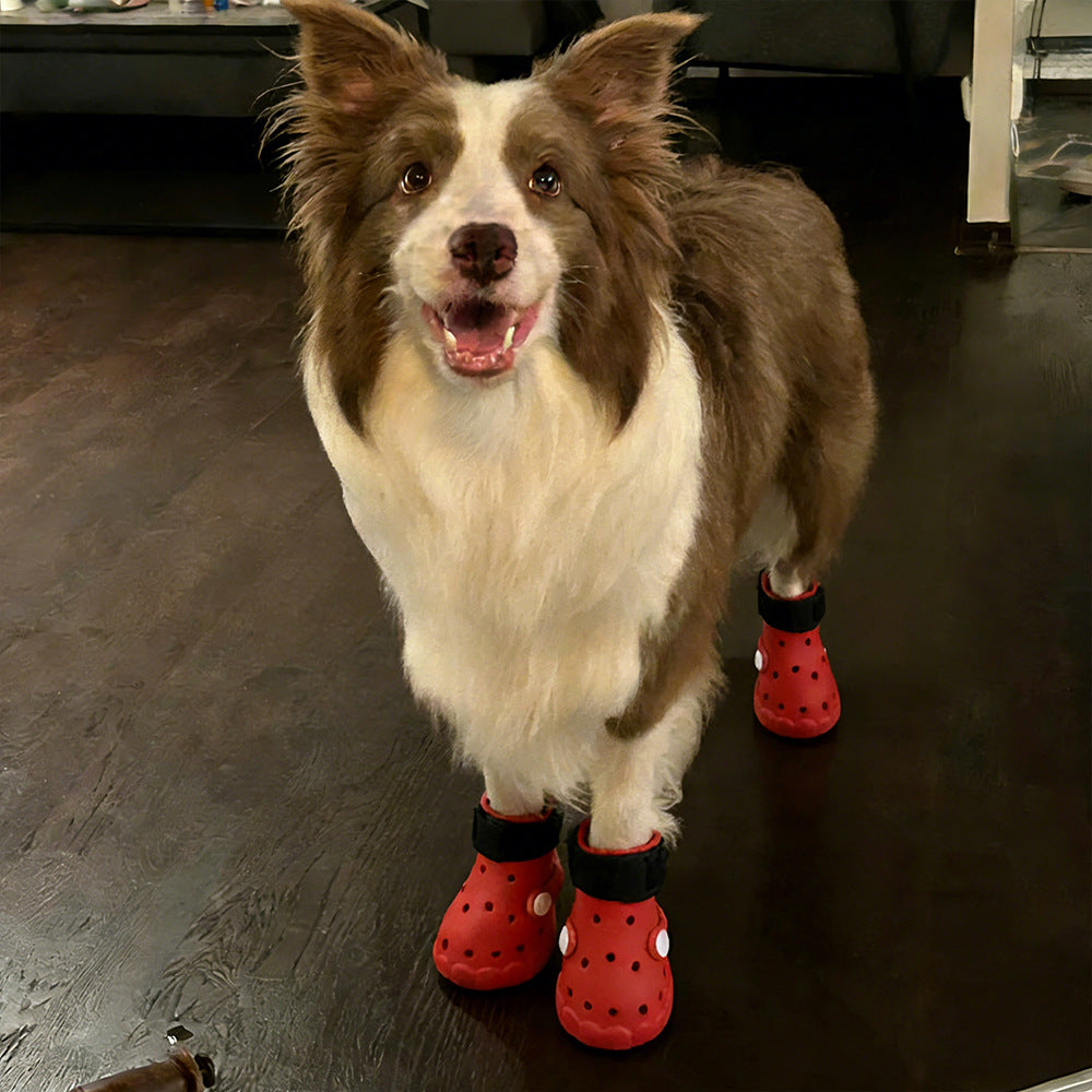 Breathable dog shoes with non slip sole, available in 4 colours, image 4